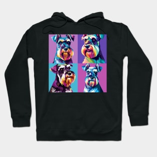 Standard Schnauzer Pop Art - Dog Lover Gifts Hoodie